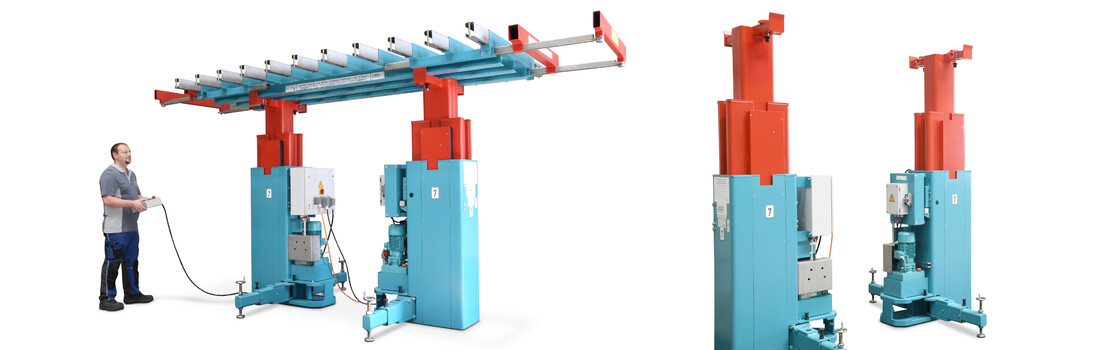 Die Schwerlast Hubgeräte von Leiritz sind moderne, professionelle Hubysteme für die Industrie.