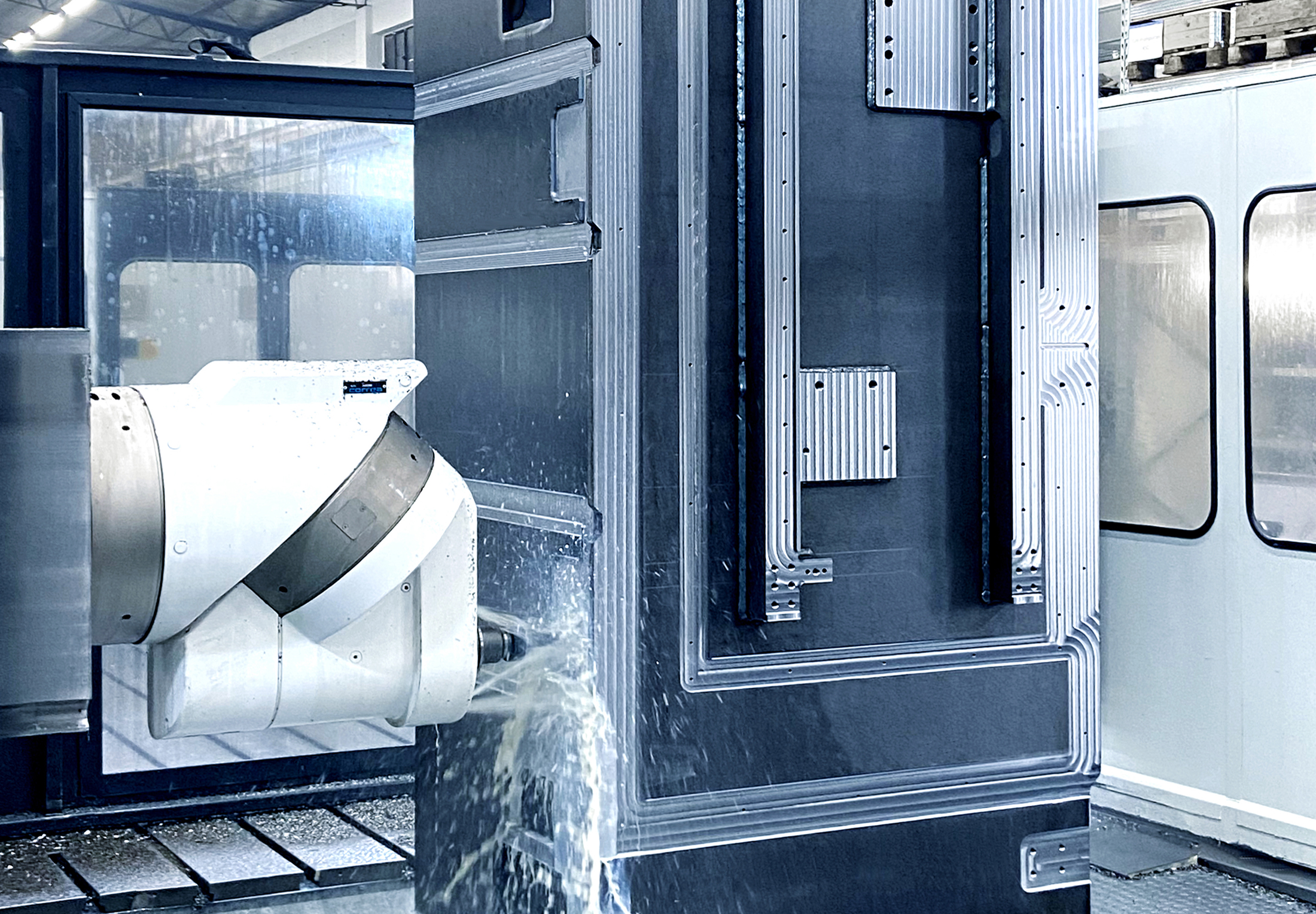 Über die CNC-Großteile-Bearbeitung ist Leiritz Maschinenbau in der Lage komplexe Schweißbaugruppen zu fertigen. 