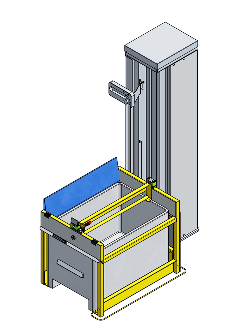 Leiritz Maschinenbau fertigt die Hub Kippvorrichtung komplett in Deutschland/Bayern.