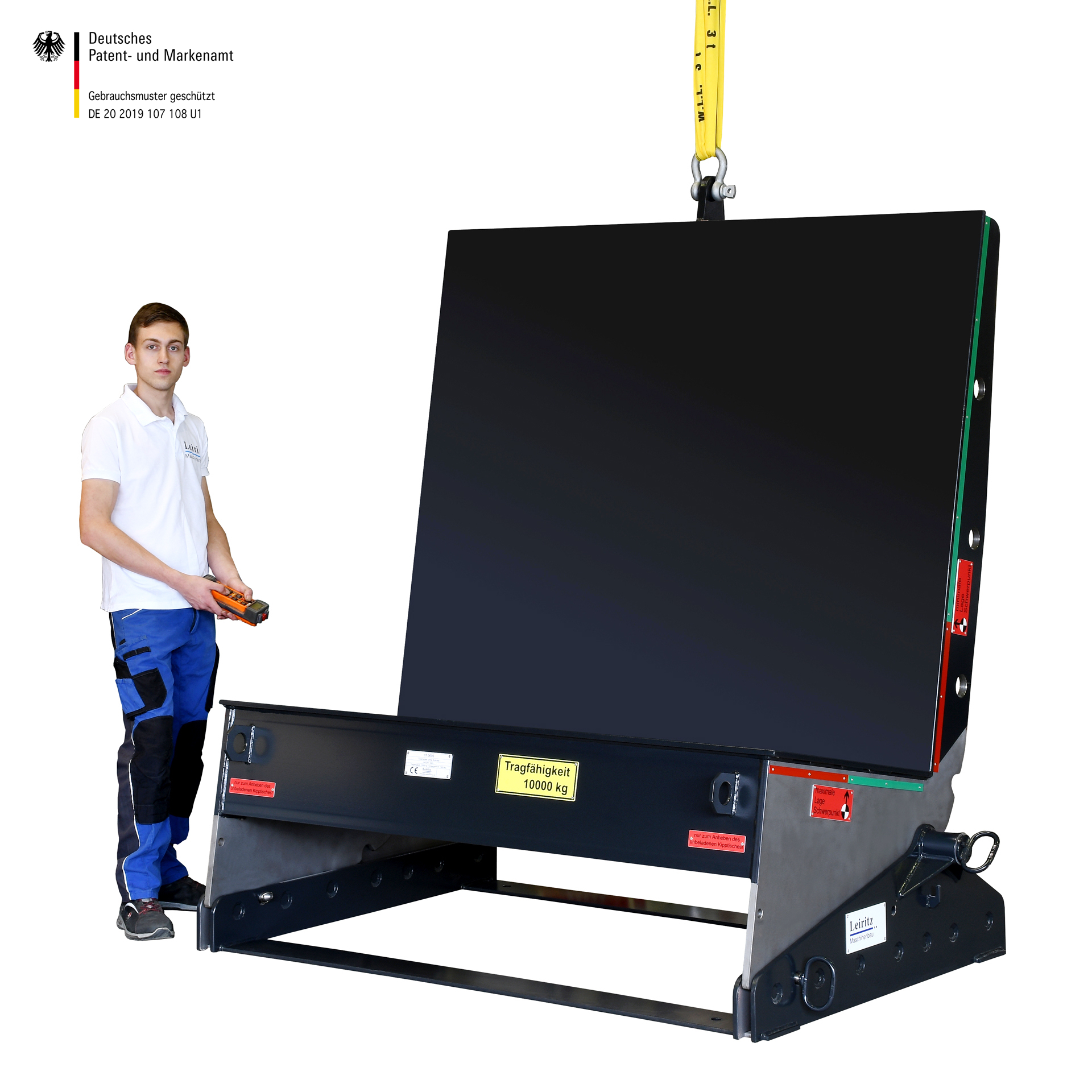 Leiritz Turnover Device and Tool Mover from Germany/Bavaria.