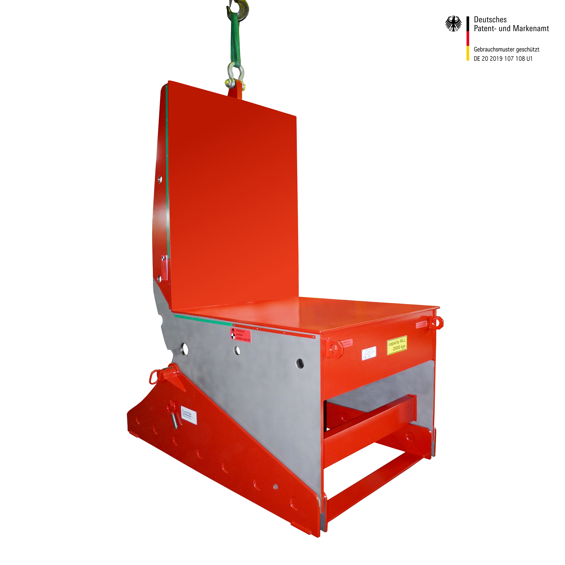 Der Tool Mover / Werkzeugwender in der Farbe Rot.