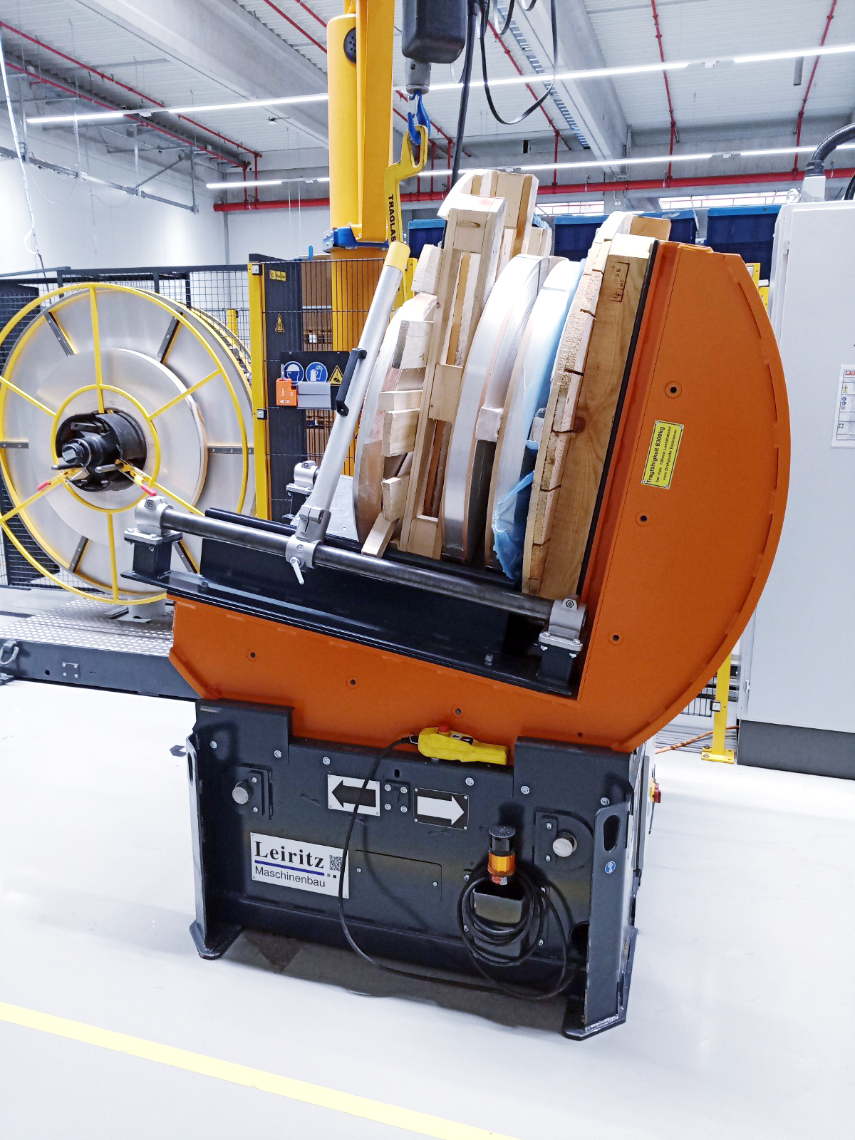 Der Leiritz Coilwender wird Europa weit im Sondermaschinenbau eingesetzt.